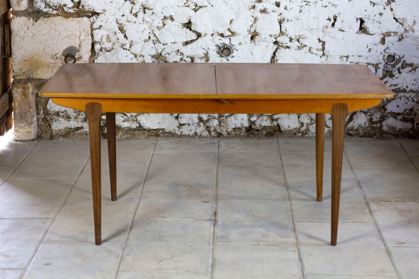 Table à manger scandinave vintage en teck, 1960