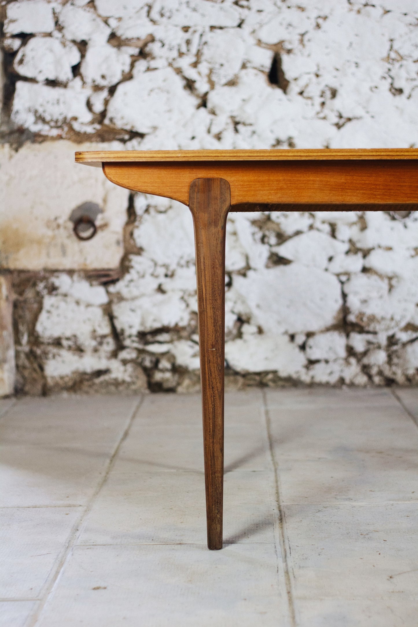 Table à manger scandinave vintage en teck, 1960