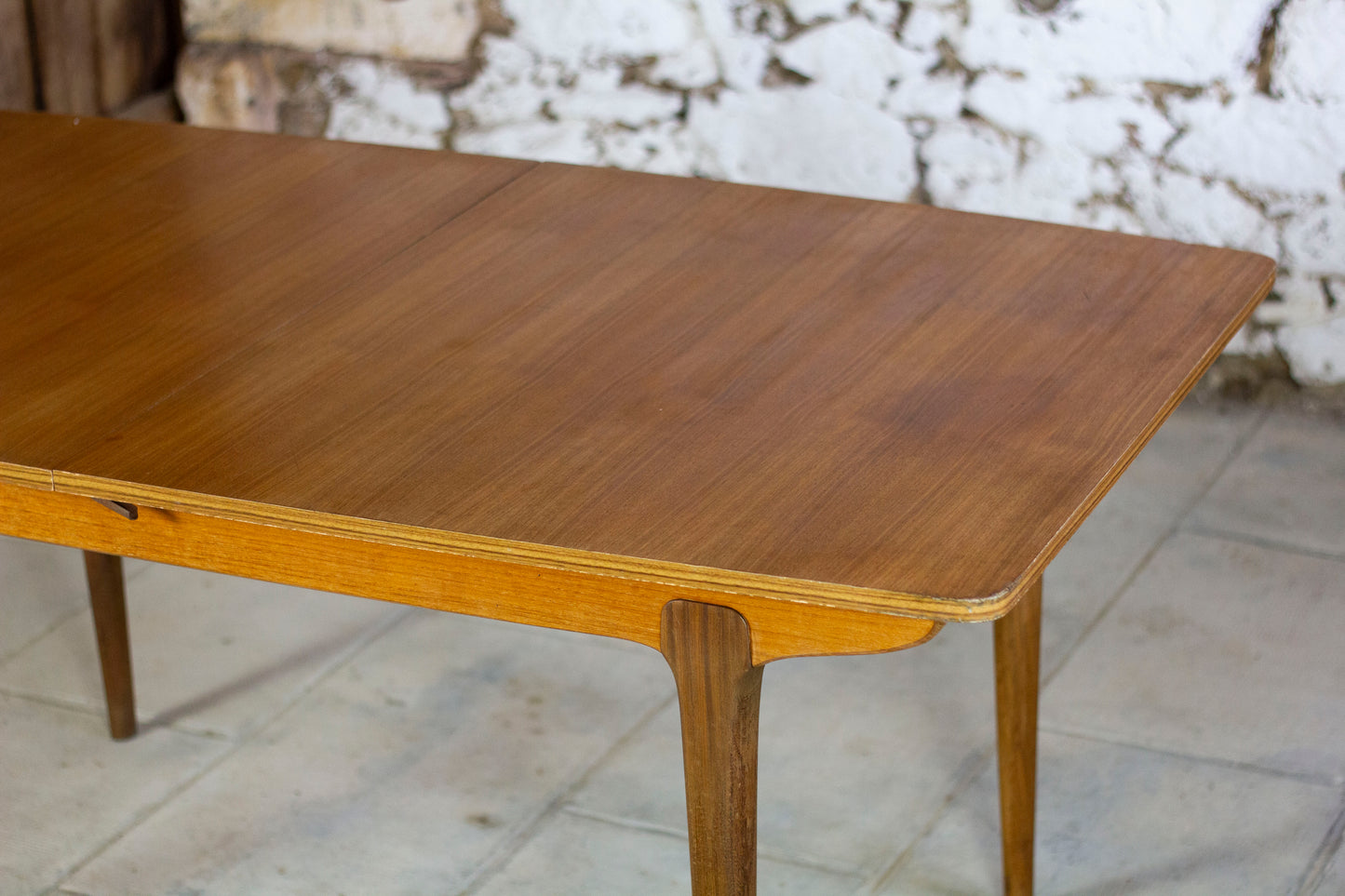 Table à manger scandinave vintage en teck, 1960