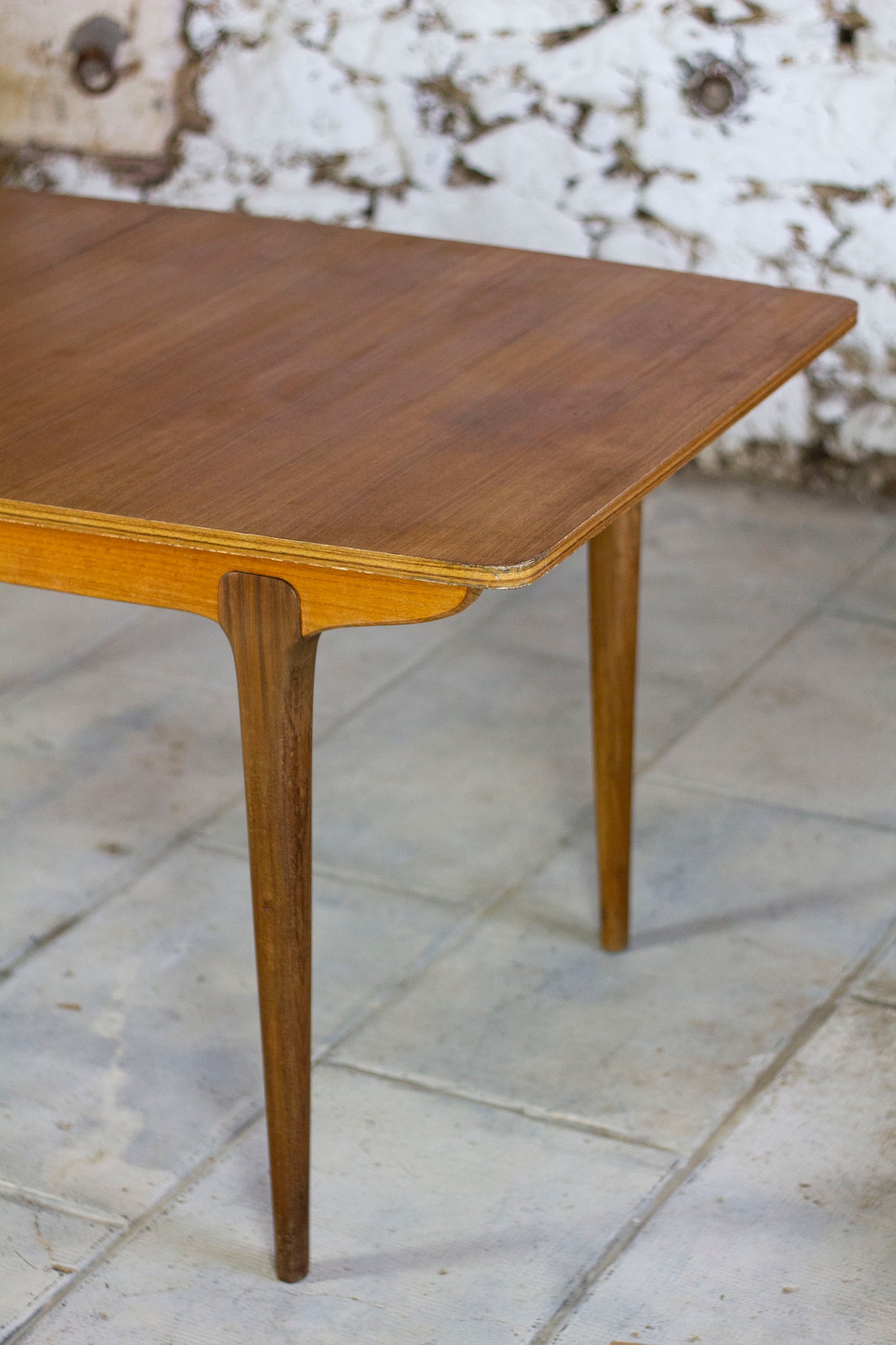 Table à manger scandinave vintage en teck, 1960