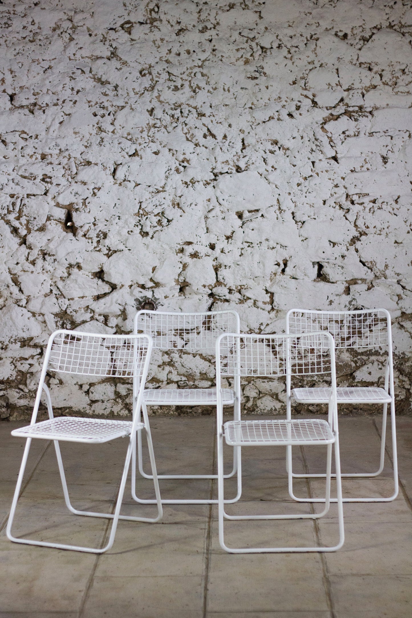 4 chaises pliantes "Ted net" par Niels Gammelgaard pour IKEA