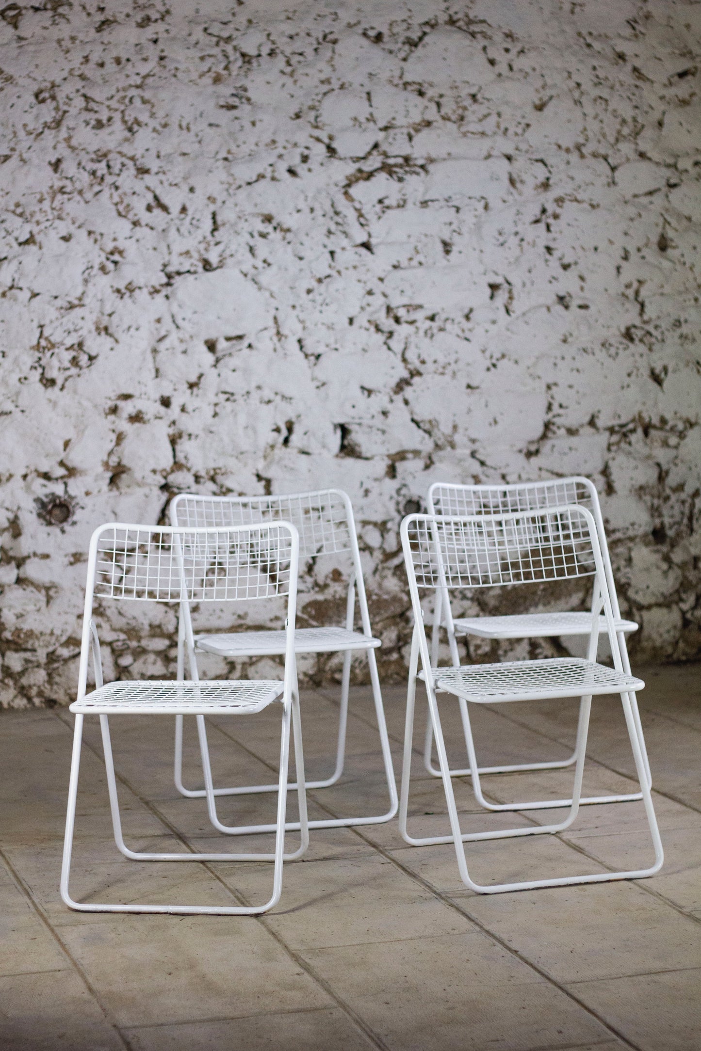 4 chaises pliantes "Ted net" par Niels Gammelgaard pour IKEA