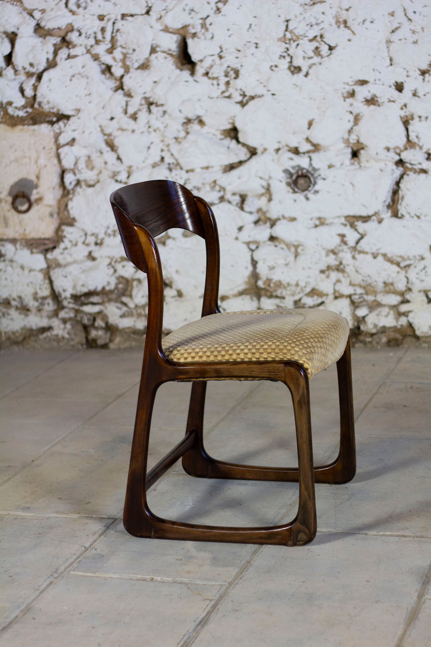 Lot de 3 chaises Traineau par Baumann, 1960