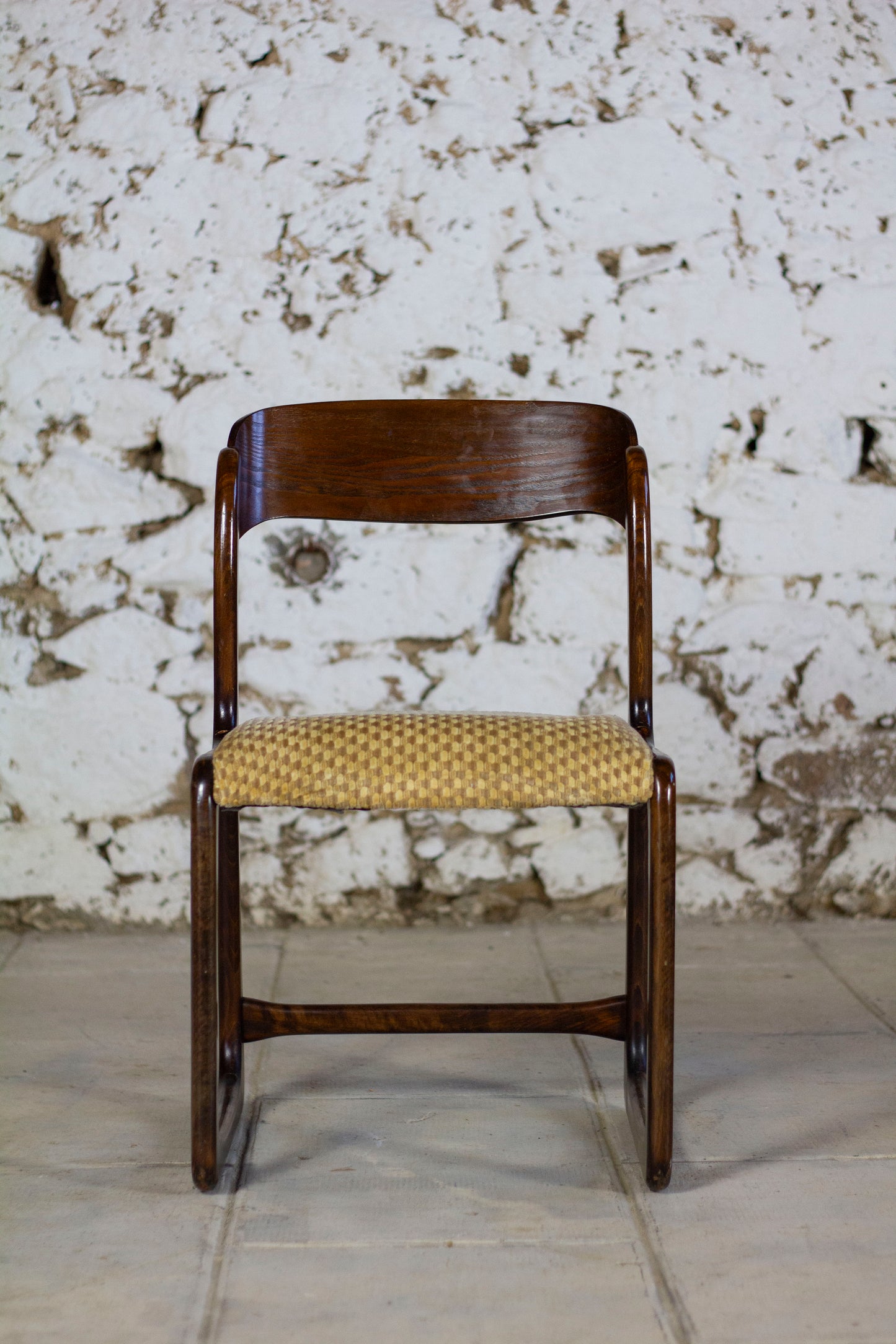 Lot de 3 chaises Traineau par Baumann, 1960