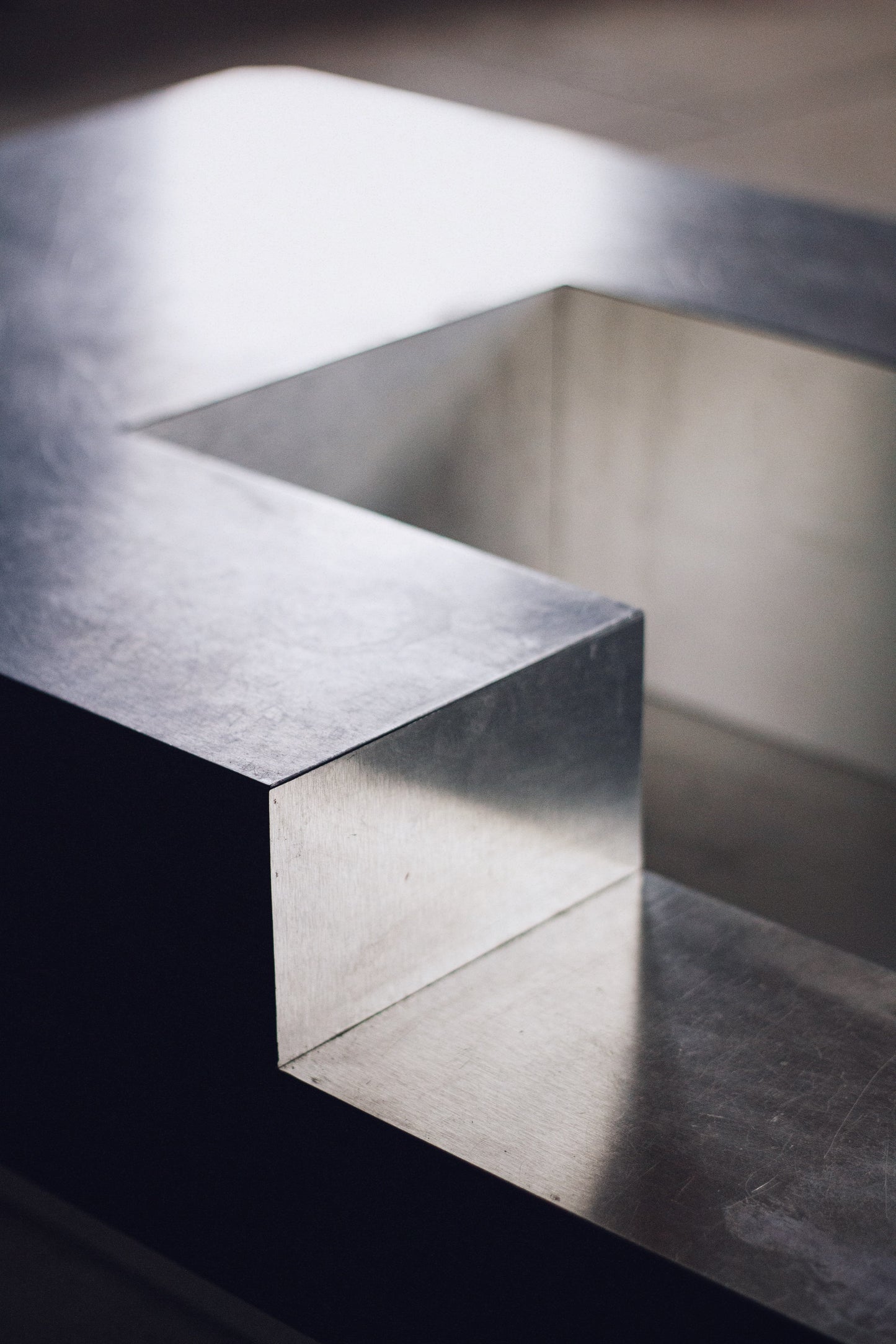 Table basse bar bois et acier Willy Rizzo, 1970