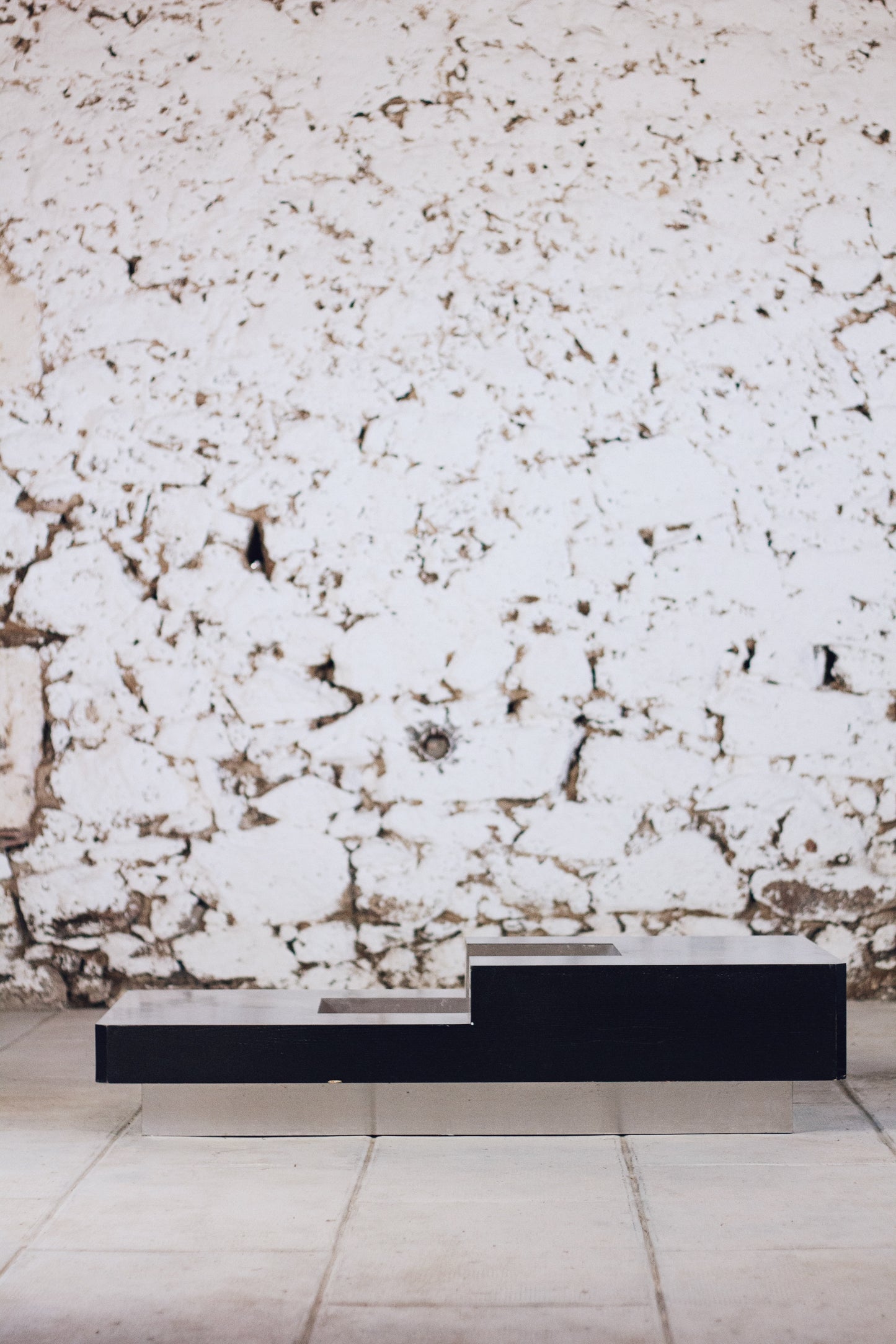 Table basse bar bois et acier Willy Rizzo, 1970
