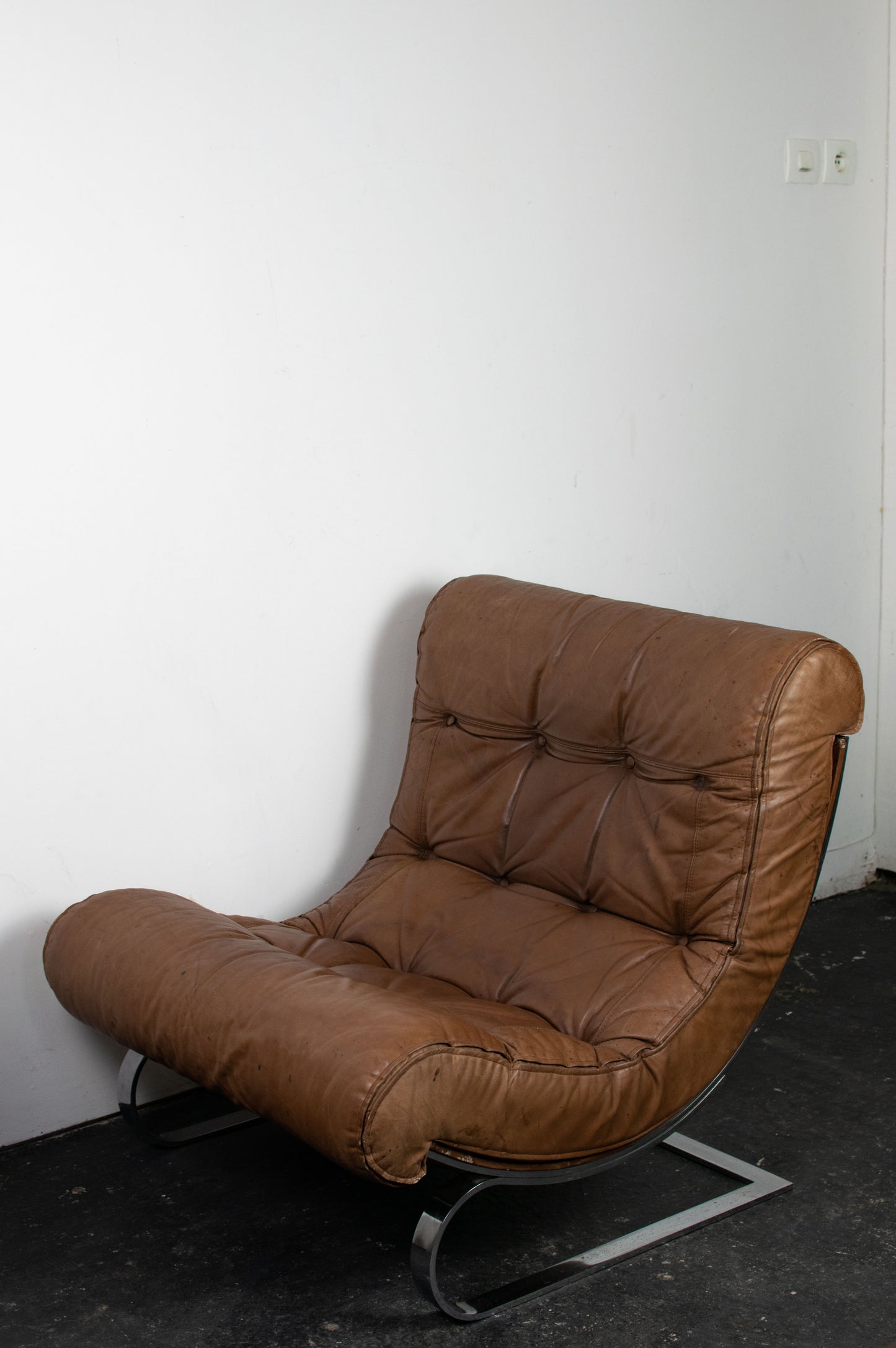 Fauteuil "lounge" par Renato Balestra pour Cinova, 1973