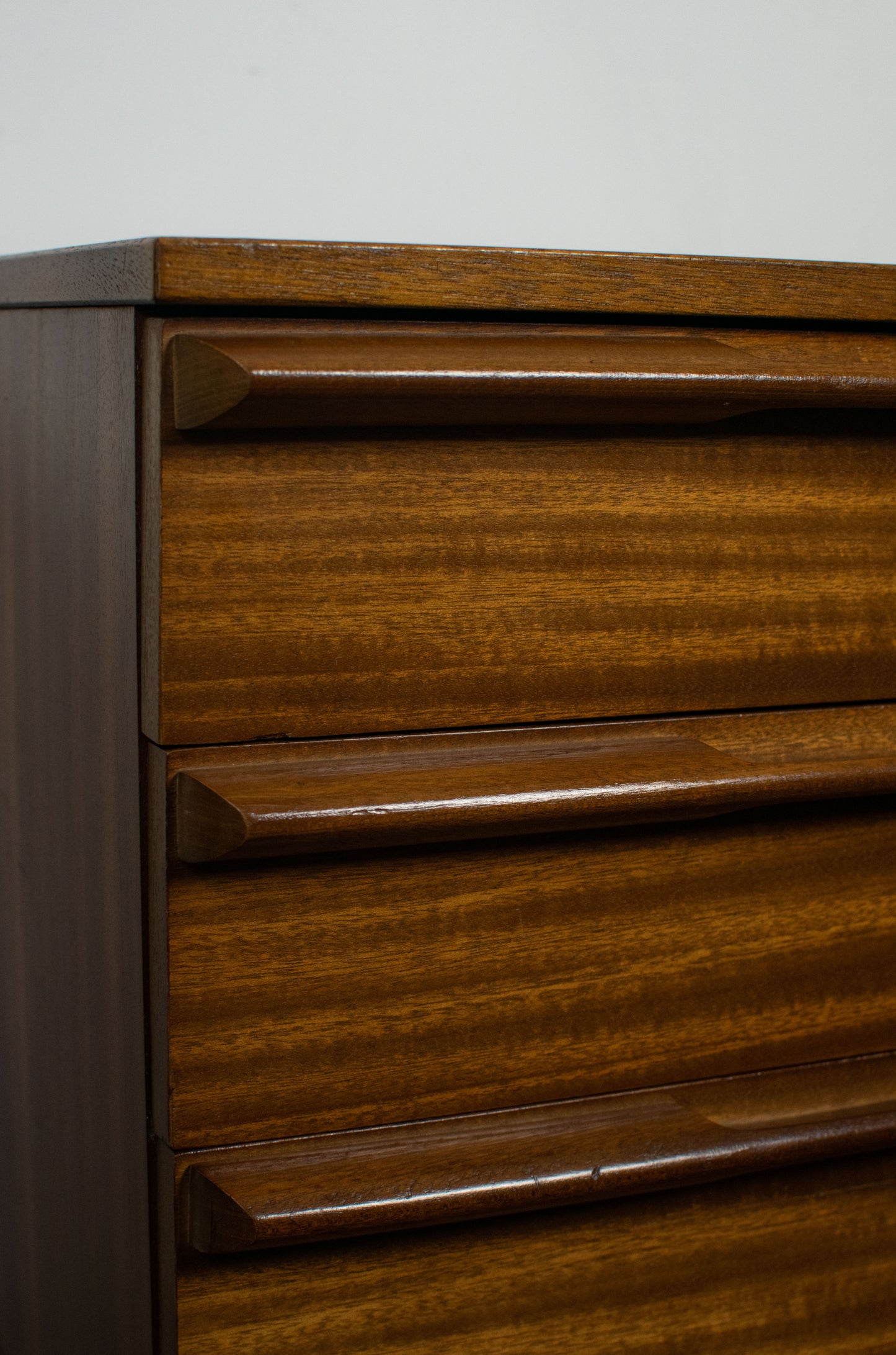 Console en teck mid-century, AVALON, 1960