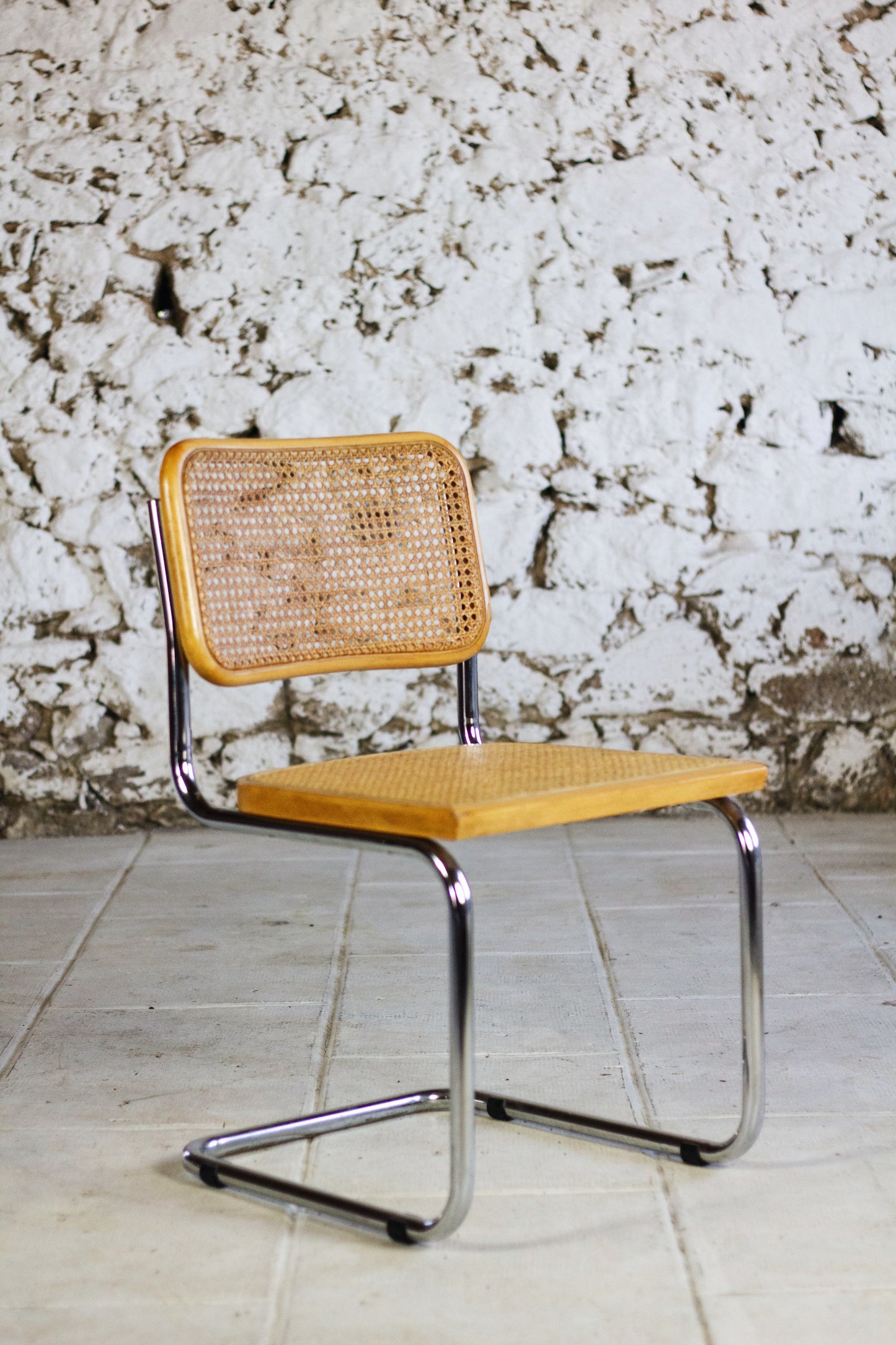 Lot de 4 chaises Cesca B32 par Marcel Breuer