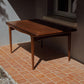 Table scandinave en teck avec rallonges par Johannes Andersen, 1960