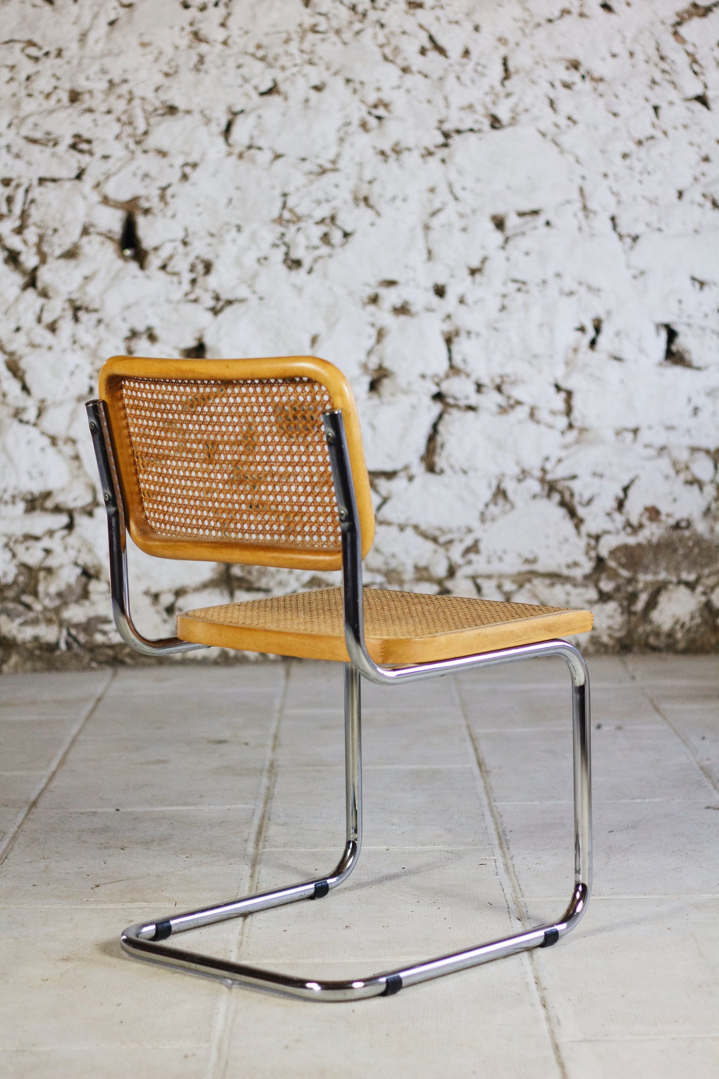 Lot de 4 chaises Cesca B32 par Marcel Breuer
