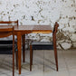 Chaise scandinave en teck et skaï, 1960