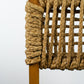 Chaise corde et bois par Audoux Minet pour Vibo, 1950