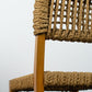 Chaise corde et bois par Audoux Minet pour Vibo, 1950