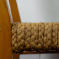 Chaise corde et bois par Audoux Minet pour Vibo, 1950