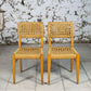Chaise corde et bois par Audoux Minet pour Vibo, 1950