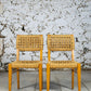 Chaise corde et bois par Audoux Minet pour Vibo, 1950
