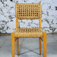 Chaise corde et bois par Audoux Minet pour Vibo, 1950
