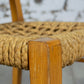 Chaise corde et bois par Audoux Minet pour Vibo, 1950
