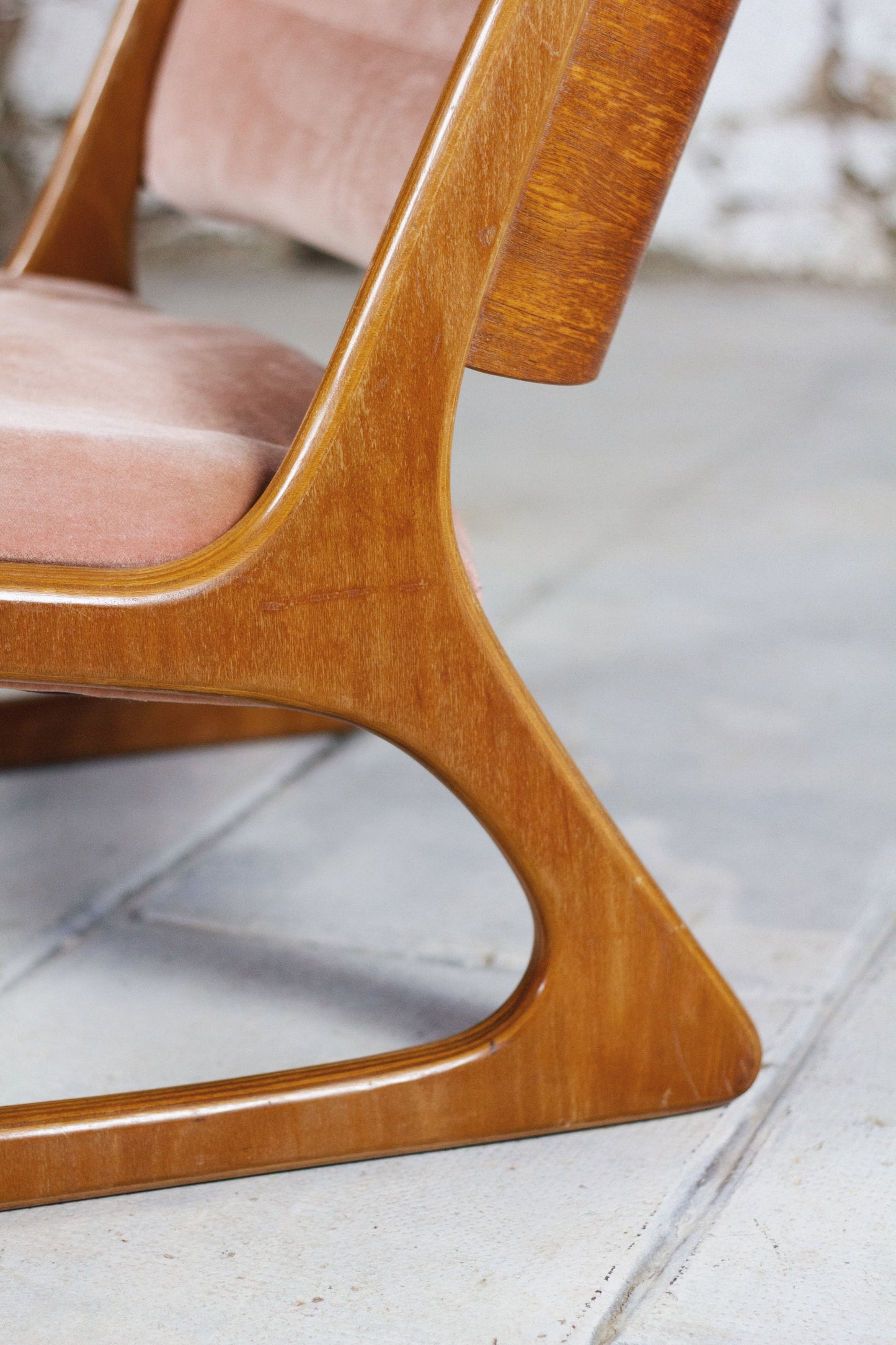 Paire de fauteuils lounge "traineau" Baumann, 1960