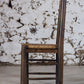 4 chaises brutalistes paille Georges Robert, 1950