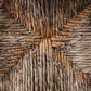 4 chaises brutalistes paille Georges Robert, 1950