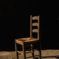 4 chaises brutalistes paille Georges Robert, 1950