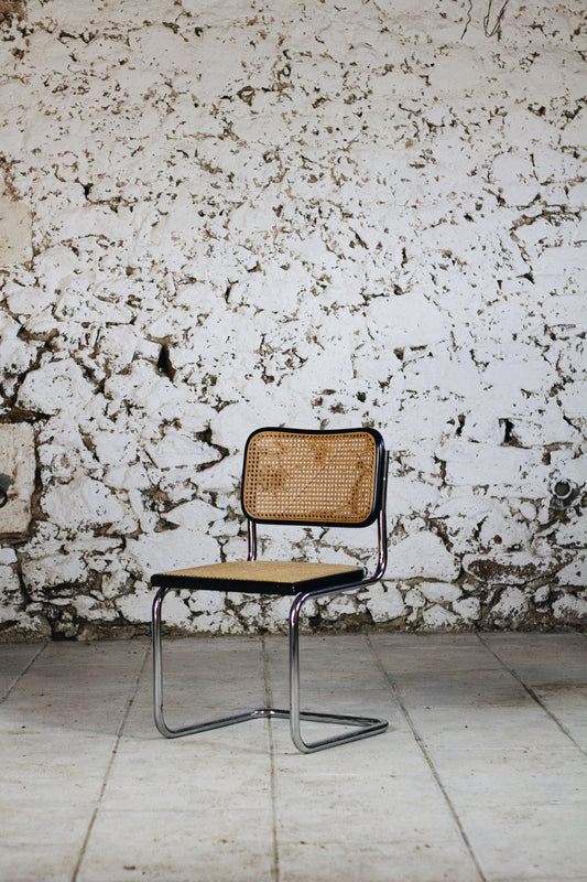 Chaise Cesca B32 noire par Marcel Breuer, 1970