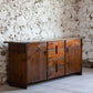 Enfilade Silvio Coppola en pin massif teinté, 1970