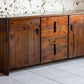 Enfilade Silvio Coppola en pin massif teinté, 1970