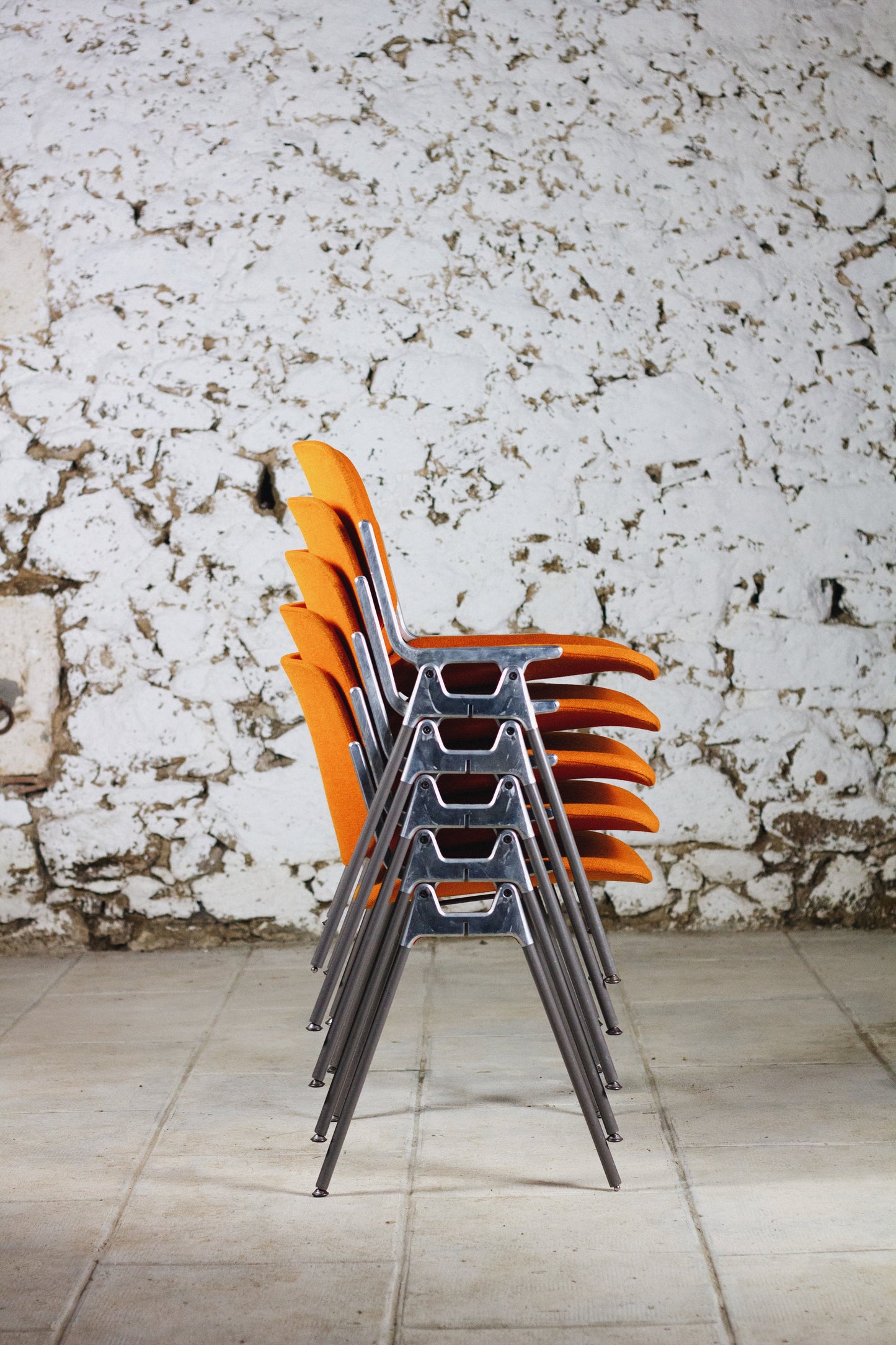 Série de 6 chaises DSC106 par Giancarlo Piretti pour Castelli