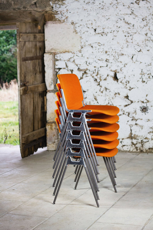 Série de 6 chaises DSC106 par Giancarlo Piretti pour Castelli