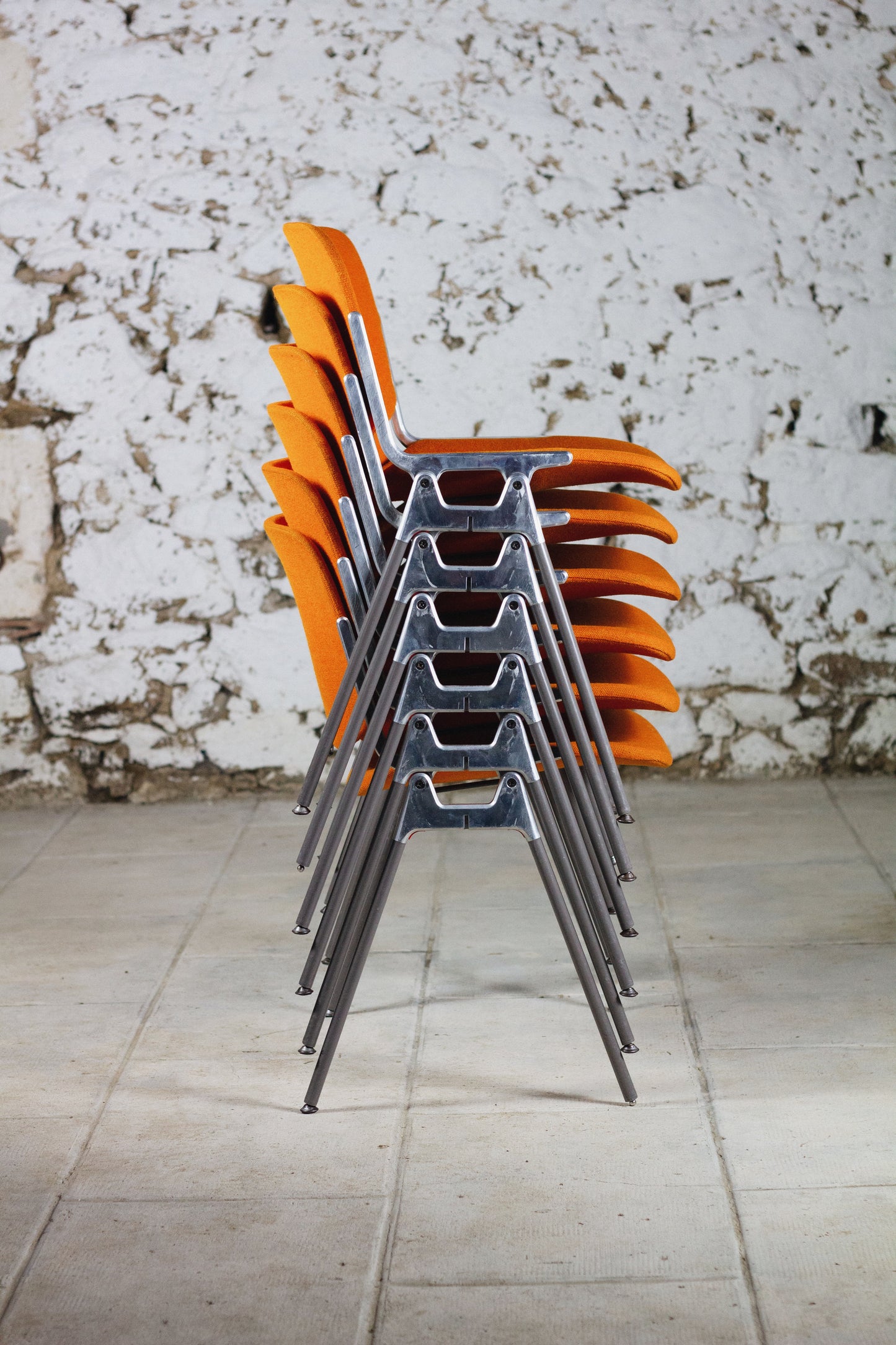 Série de 6 chaises DSC106 par Giancarlo Piretti pour Castelli