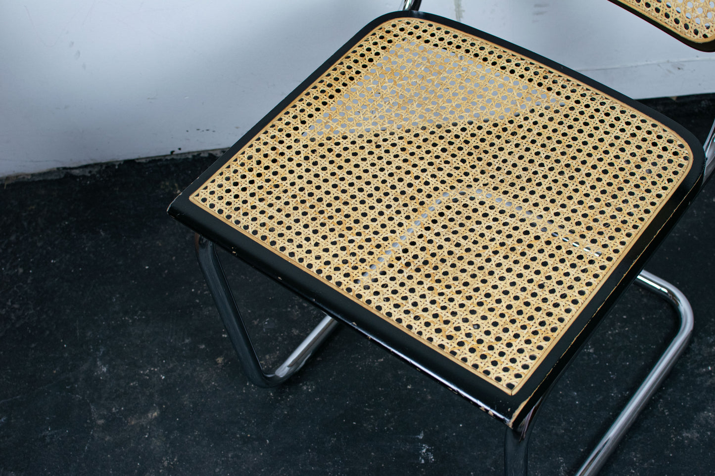 Chaise Cesca B32 noire par Marcel Breuer, 1970