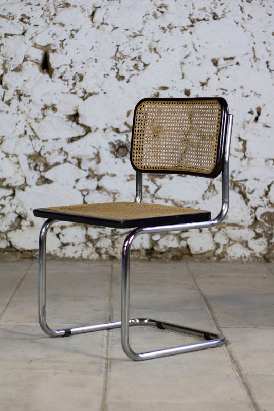 Chaise Cesca B32 noire par Marcel Breuer, 1970