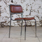8 chaises tubulaires en chrome et skaï, 1970