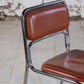 8 chaises tubulaires en chrome et skaï, 1970