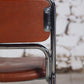 8 chaises tubulaires en chrome et skaï, 1970