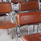 8 chaises tubulaires en chrome et skaï, 1970
