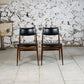 Chaise scandinave en teck mid-century