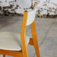 Suite de 4 chaises danoises en hêtre, 1960