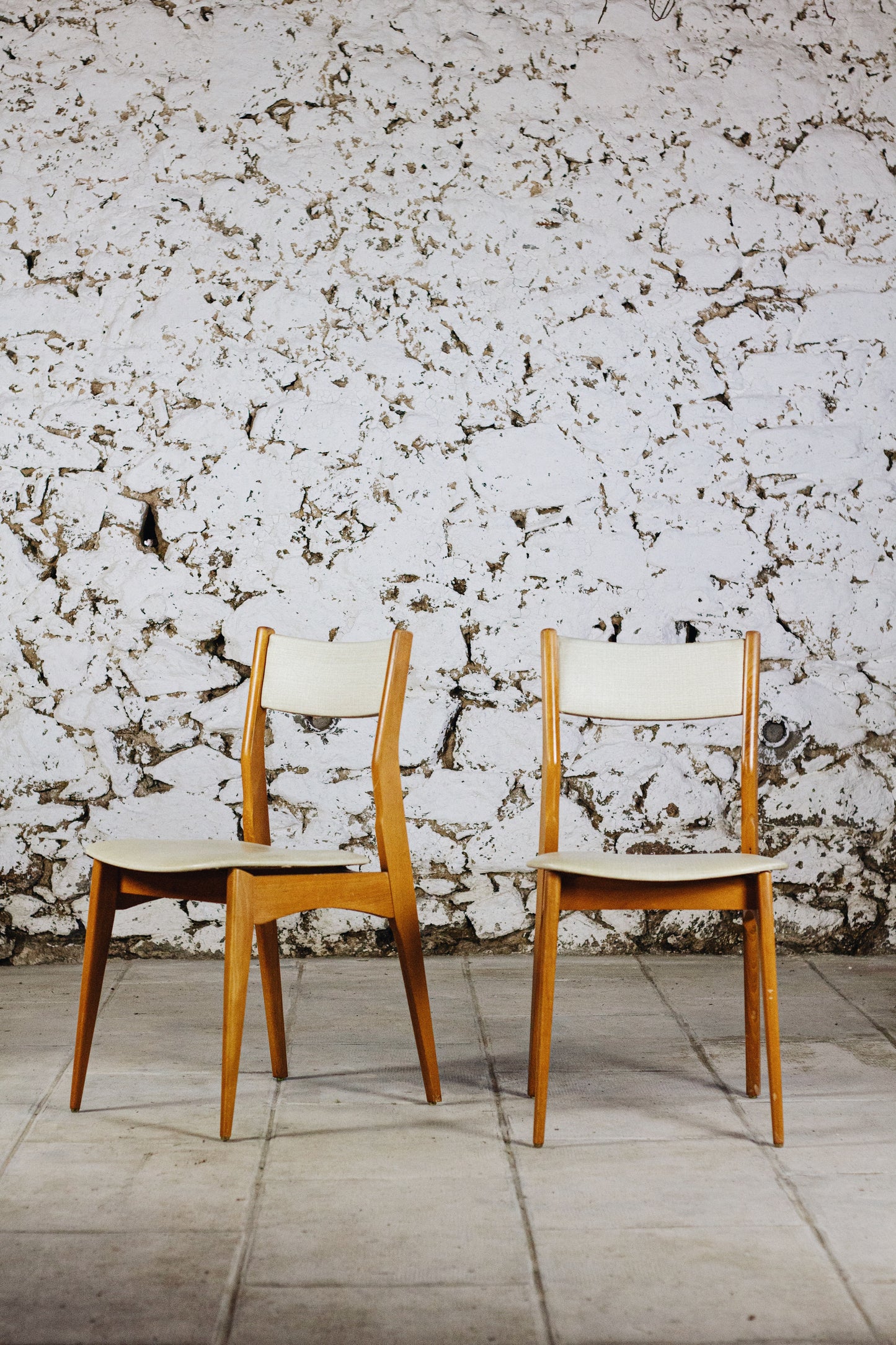 Suite de 4 chaises danoises en hêtre, 1960