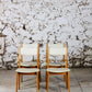Suite de 4 chaises danoises en hêtre, 1960
