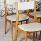 Suite de 4 chaises danoises en hêtre, 1960