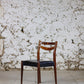 Chaise scandinave en teck et skaï, 1960