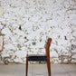Chaise scandinave en teck et skaï, 1960