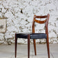 Chaise scandinave en teck et skaï, 1960