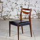 Chaise scandinave en teck et skaï, 1960