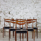 Chaise scandinave en teck et skaï, 1960