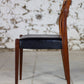 Chaise scandinave en teck et skaï, 1960